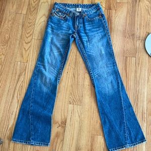 True religion frainbow jeans super cute size 28